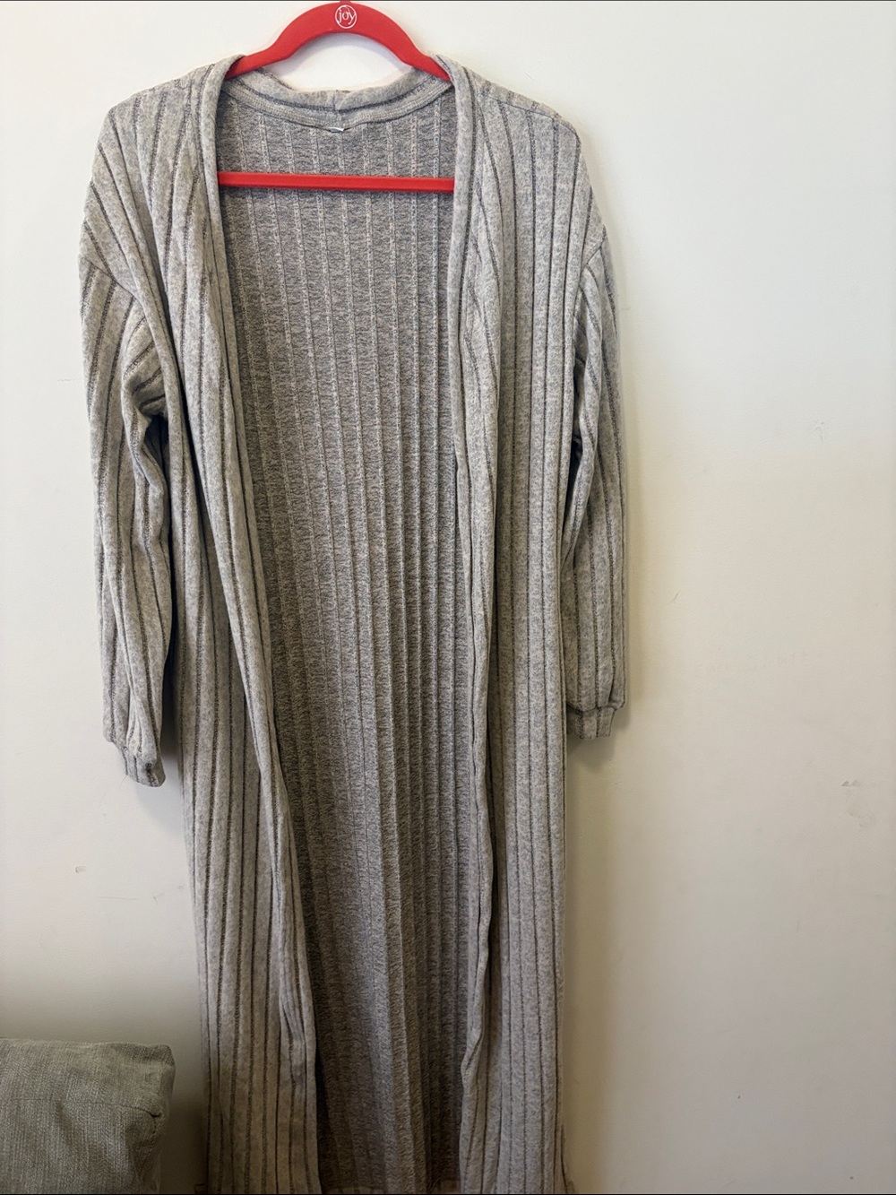 SHEIN Beige Striped Maxi Dress and Duster Cardigan Set - Picture 6 of 9